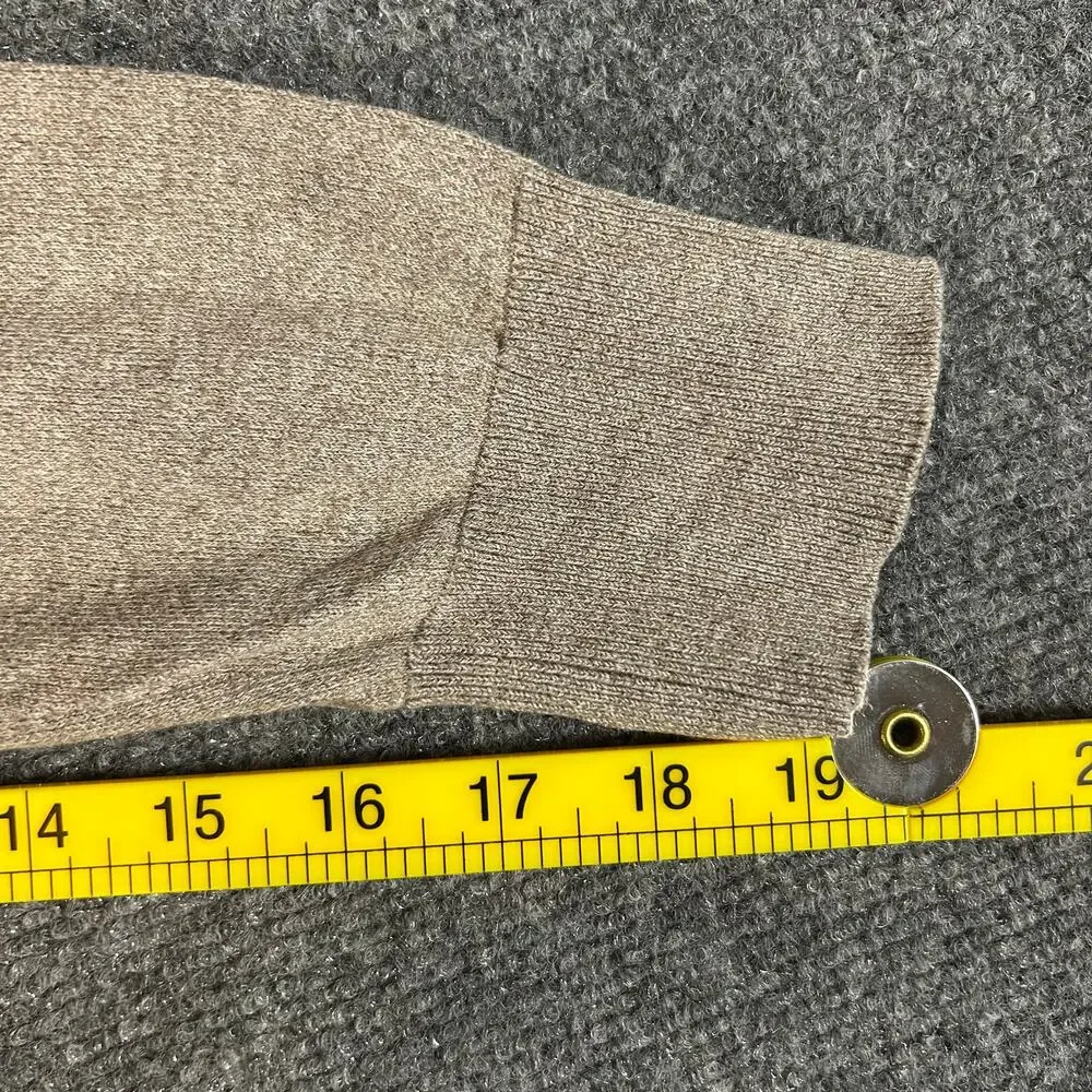 Banana‎ Republic Luxury Blend Silk Cashmere V Neck Sweater M Tan